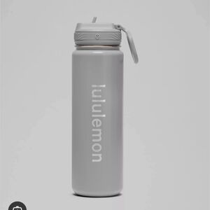Lululemon Back to Life Sport Bottle 24oz Straw Lid *Shine Dark Grey